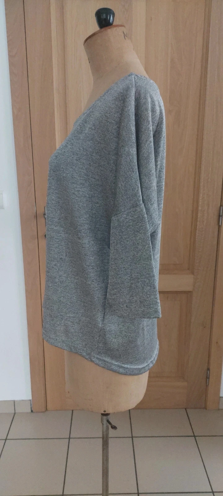 Haut ample gris chiné Supertrash - Taille M - Excellent état – photo 5